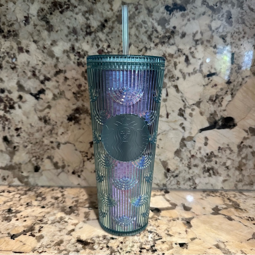 Starbucks Iridescent Mermaid Scale Cold Cup Tumbler